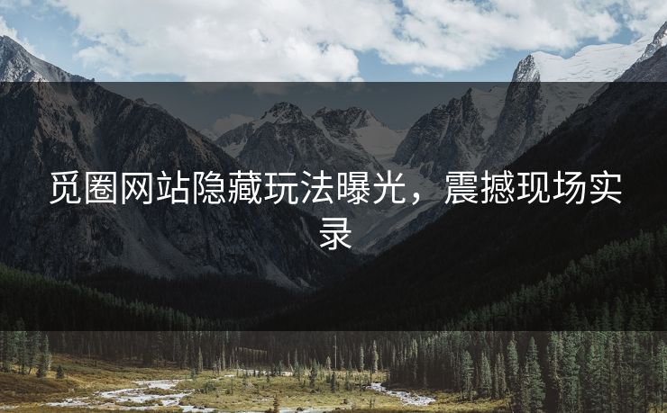 觅圈网站隐藏玩法曝光，震撼现场实录